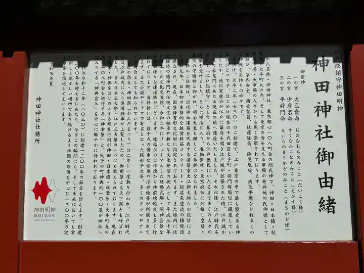 神田神社(神田明神)の歴史
