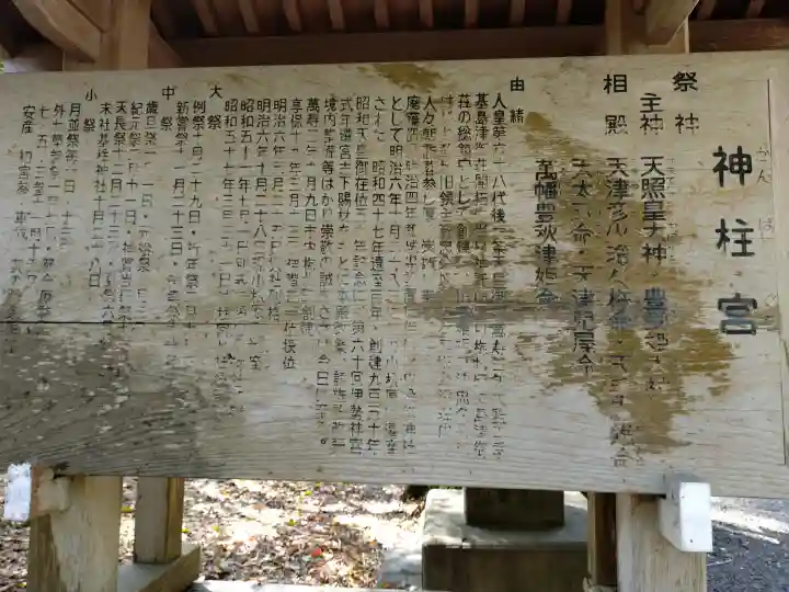 神柱宮の{uncategorized: "未分類", other: "その他", undefined: "問題あり", building: "その他建物", grave: "お墓", sacred_gate: "鳥居", guardian: "狛犬", statue: "像", buddha: "仏像", history: "歴史", nature: "自然", garden: "庭園", animal: "動物", pagoda: "塔", temizu: "手水舎", mountain_gate: "山門・神門", sanctuary: "本殿・本堂", subordinate: "末社・摂社", art: "芸術", scenery: "景色", jizo: "地蔵", ema: "絵馬", goshuin: "御朱印", omikuji: "おみくじ", items: "授与品その他", amulet: "お守り", goshuincho: "御朱印帳", eats: "食事", festival: "お祭り", votive_dance: "神楽", shichigosan: "七五三参", wedding: "結婚式", experience: "体験その他", initially: "初詣", around: "周辺", anti_infection: "感染症対策"}