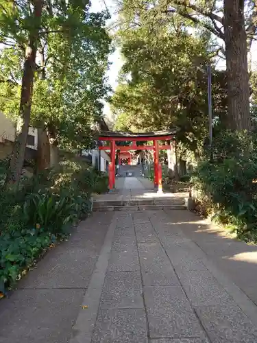 自由が丘熊野神社の鳥居