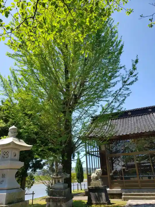 神明社の庭園