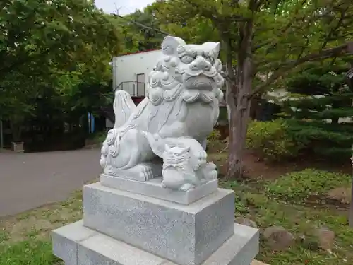 上手稲神社の狛犬