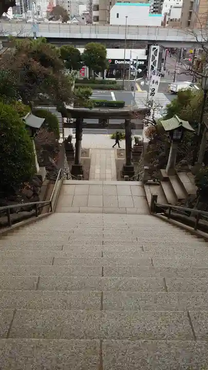 品川神社の景色
