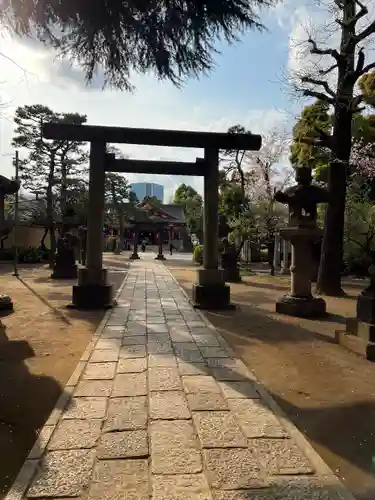 品川神社の鳥居