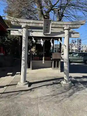 越谷香取神社の鳥居