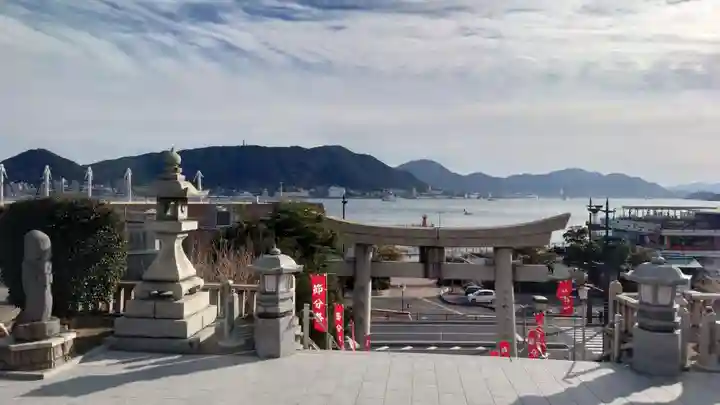 亀山八幡宮の景色