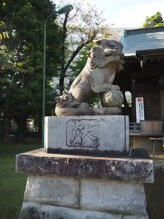 北野八幡神社の狛犬