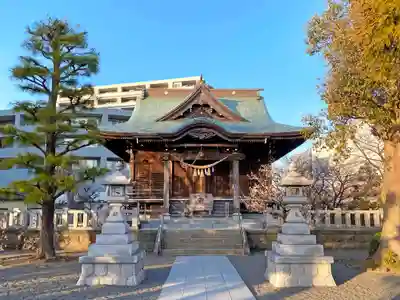 大棚・中川杉山神社の本殿・本堂