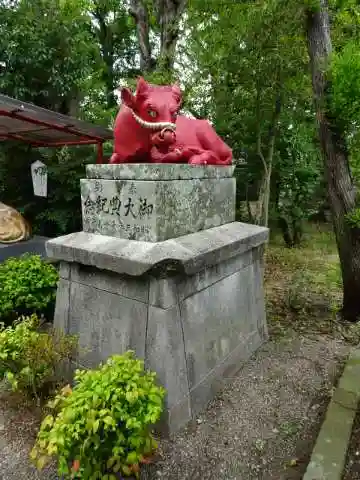 米ノ津天満宮の狛犬