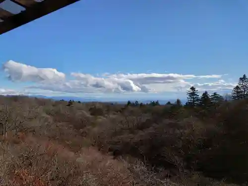 碓氷峠熊野神社の景色