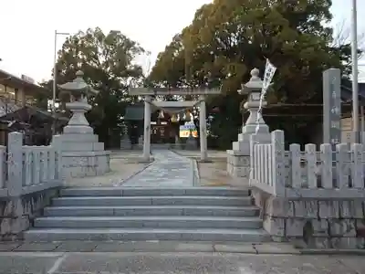 平手神明社の鳥居