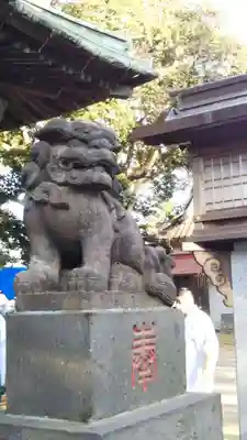 下総国三山　二宮神社の狛犬
