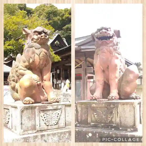 由加山 由加神社本宮の狛犬