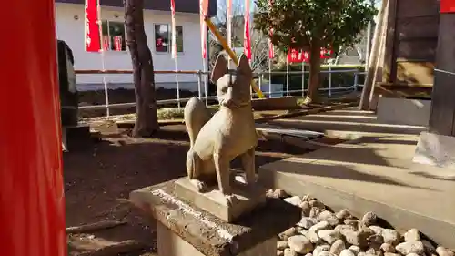 亀田森稲荷神社の狛犬