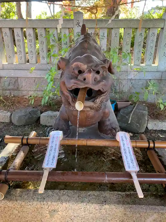 阿部野神社の手水舎