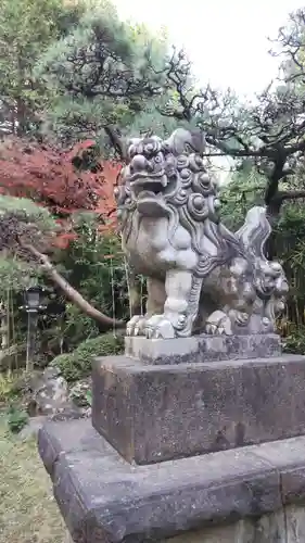 道野辺八幡宮の狛犬