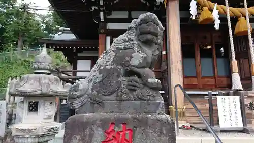 長津田王子神社の狛犬