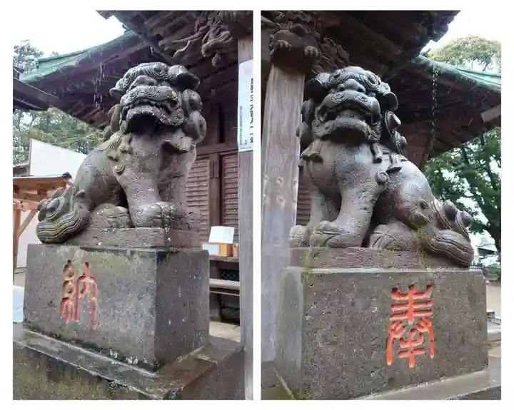 下総国三山 二宮神社の狛犬