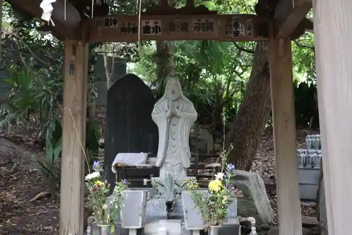 法華経寺奥之院の像