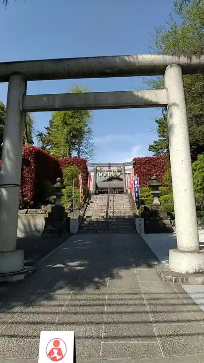 中野沼袋氷川神社の鳥居