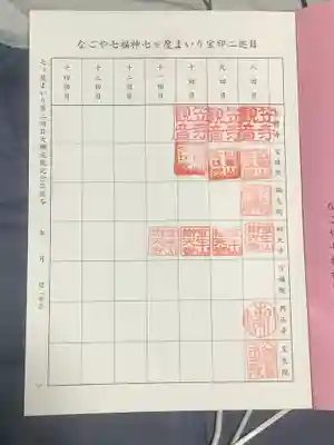 なごや七福神巡りの８度目の巡拝からは専用の冊子に切り替わります。
１０回目の奉拝になっていますね。