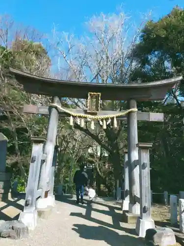 下総国三山　二宮神社の鳥居