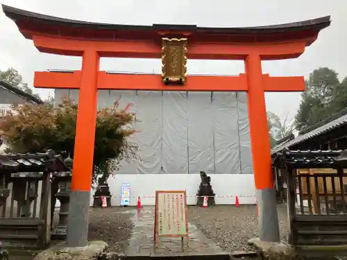 柏原八幡宮の鳥居