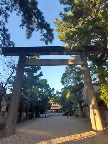 安久美神戸神明社の鳥居