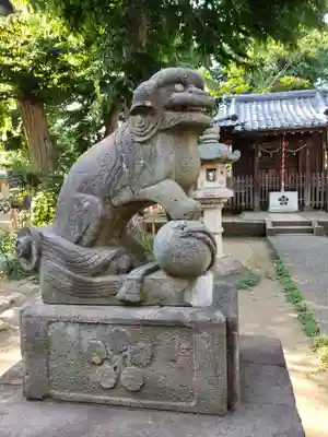 打越天神北野神社の狛犬