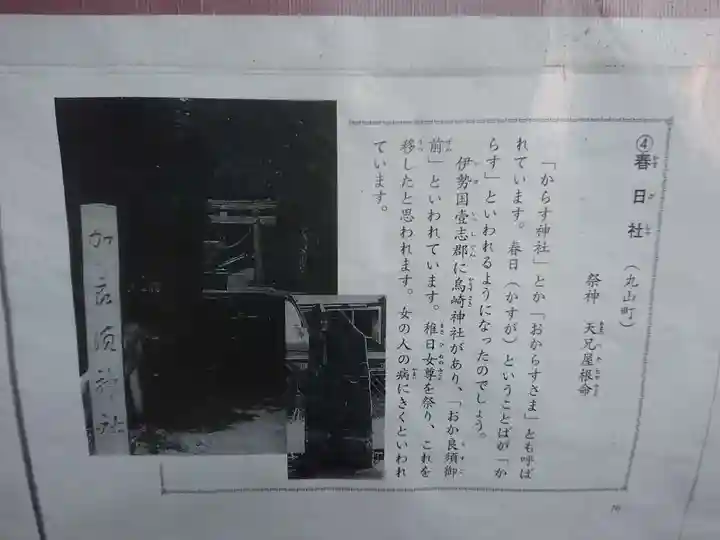 春日社(加良須神社)の歴史