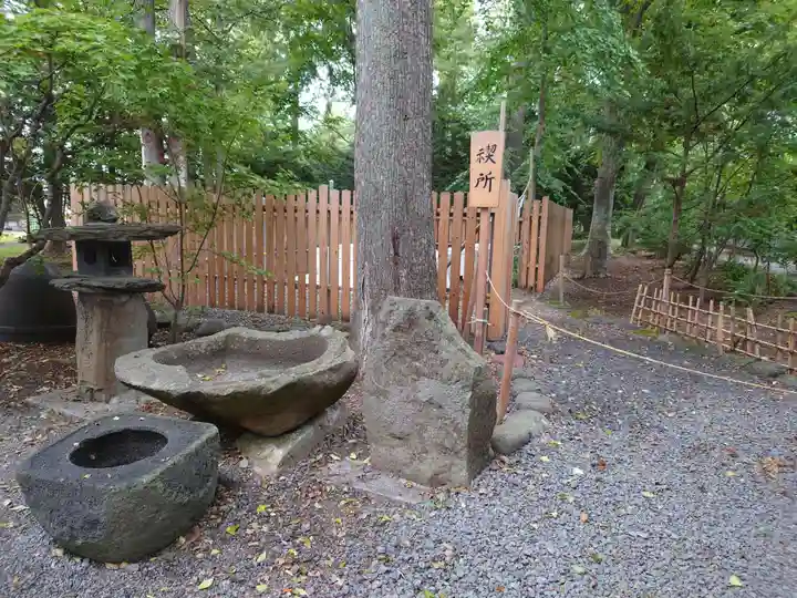旭川神社の手水舎