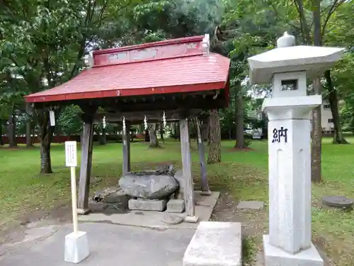 帯廣神社の手水