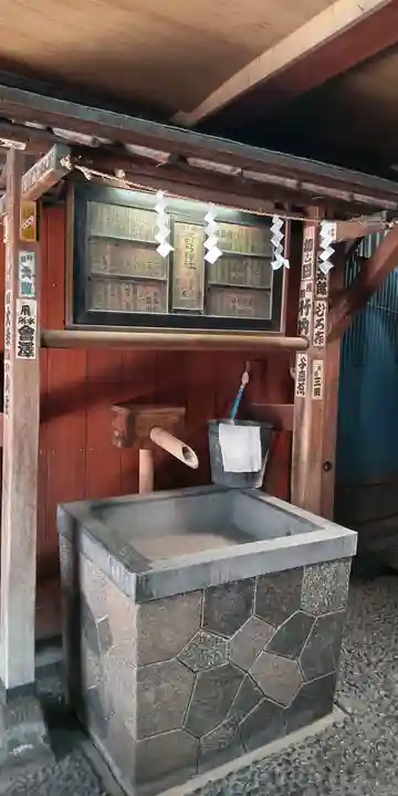 箭弓稲荷神社の手水舎
