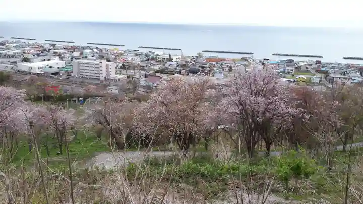 虻田神社の景色