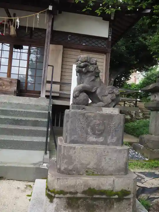 上田端八幡神社の狛犬