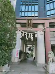 築土神社の鳥居