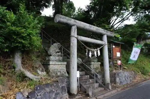 阿久津「田村神社」（郡山市阿久津町）旧社名：伊豆箱根三嶋三社の鳥居