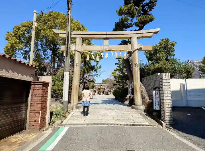 阿部野神社の鳥居