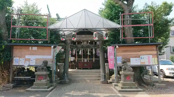 幡ケ谷氷川神社の鳥居