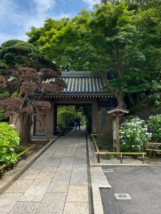 報国寺の山門・神門