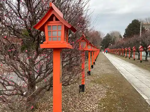 朝日森天満宮の庭園