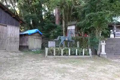 海津天神社の像