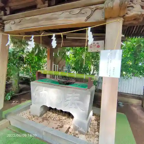 小平神明宮の手水舎