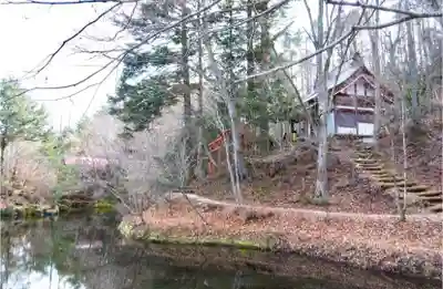 稲荷社（忍野八海　出口池）の本殿・本堂