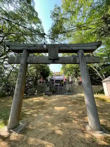 月瀬八幡宮の鳥居