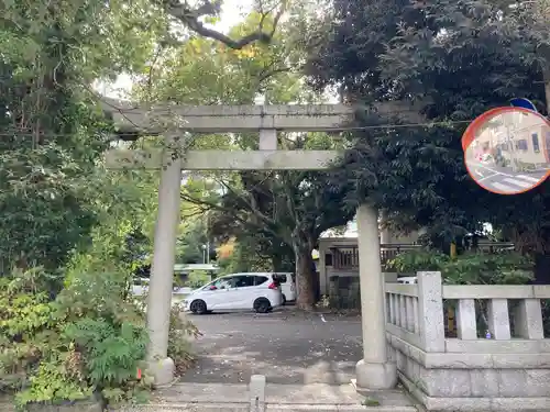 丸子神社　浅間神社の鳥居