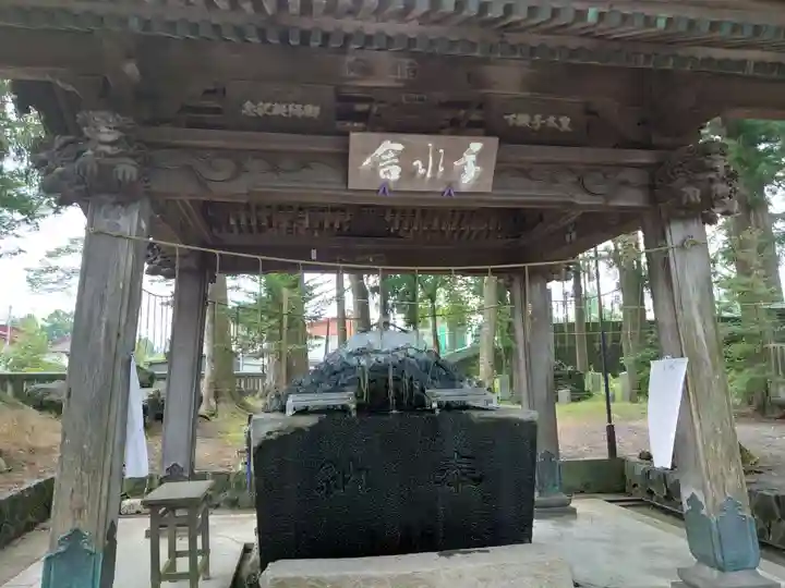小室浅間神社の手水舎