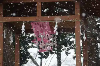 阿久津「田村神社」(郡山市阿久津町)旧社名:伊豆箱根三嶋三社の手水舎