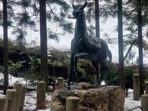 泉岡一言神社の狛犬