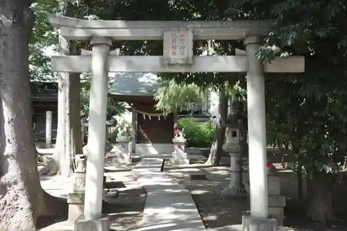 丸子山王日枝神社の鳥居