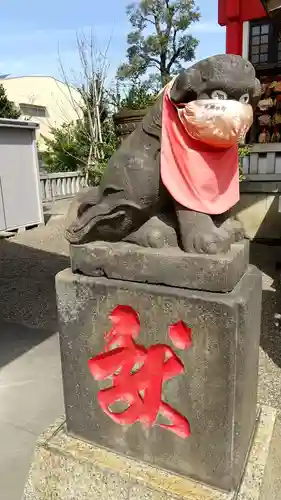 元郷氷川神社の狛犬